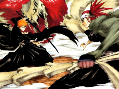 Pide una Imagen - Página 7 Konachan.com - 21483 abarai_renji bleach kurosaki_ichigo